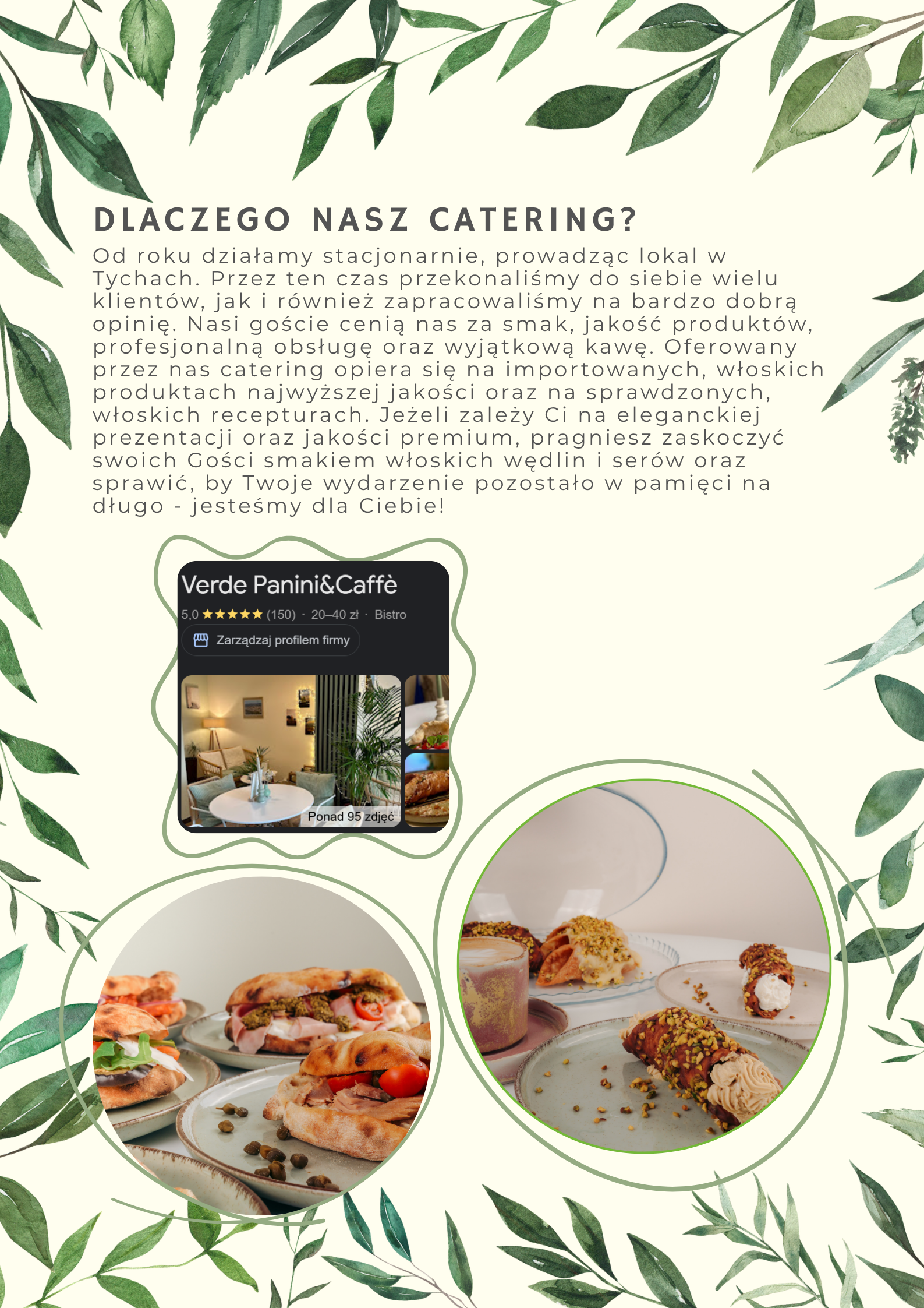 Verde Catering — oferta, strona 1