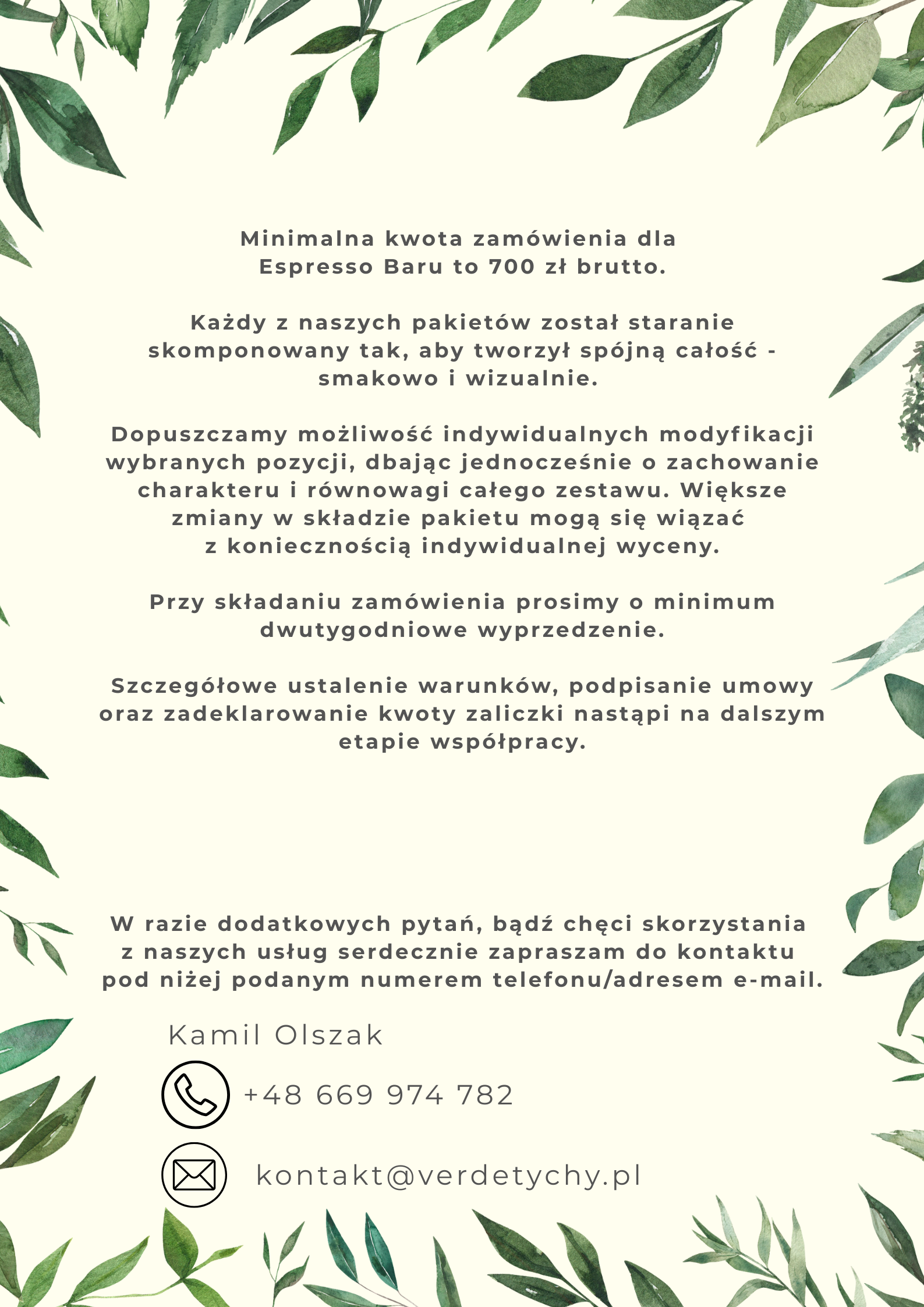 Oferta Verde Espresso Bar — strona 3